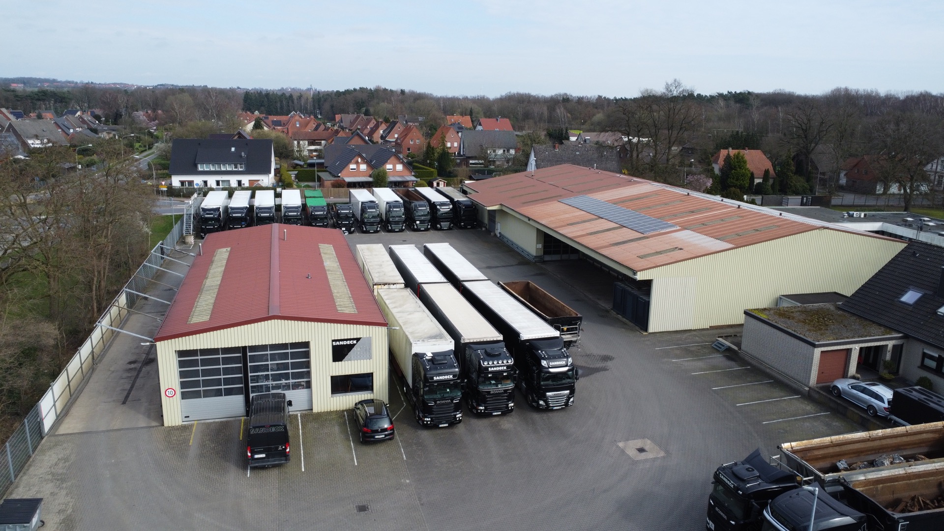 Betriebsgelände von Sandeck Logistik in Bramsche